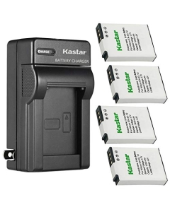 Kastar 4-Pack Battery and AC Wall Charger Replacement for Nikon Coolpix S8000, Coolpix S8100, Coolpix S8200, Coolpix S9050, Coolpix S9100, Coolpix S9200, Coolpix S9300, Coolpix S9400, Coolpix S9500