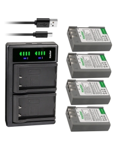 Kastar 4-Pack EN-EL9a Battery and LTD2 USB Charger Replacement for Nikon D5000 SLR Digital Camera, D40 SLR Digital Camera, D40X SLR Digital Camera, D60 SLR Digital Camera, D3000 SLR Digital Camera