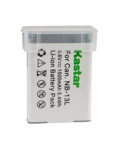 Kastar 1-Pack NB-13L Battery 3.6V 1500mAh Replacement for Canon NB-13L NB13L, NB-13LH NB13LH Battery, Canon CB-2LH, CB-2LHE, CB-2LHT Charger