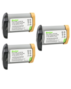 [Fully Decoded] Kastar 3-Pack LP-E19 Battery Compatible with Canon EOS-1D X Mark III, Mark 3, EOS 1D C, EOS 1D Mark III, Mark 3, EOS 1Ds Mark III, Mark 3, EOS 1D Mark IV, Mark 4, EOS 1D X Camera