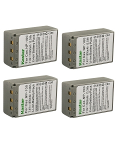 Kastar 4-Pack Battery Replacement for Casio NP-100 NP100, NP-100L NP100L, NP-100DBA NP100DBA Battery, BC-100L BC100L Charger, Casio Exilim Pro EX-F1, Exilim Pro EXF1, Exilim Pro EX-F1BK, EXF1BK Camera