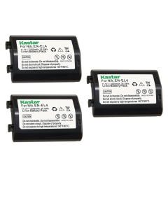Kastar 3-Pack EN-EL4a Battery 11.1V 3200mAh Replacement for Nikon EN-EL4, EN-EL4a, EN-EL4e Battery, MH-21, MH-22 Charger, Nikon Camera D2, Nikon Camera D2H, Nikon Camera D2Hs, Nikon Camera D2X