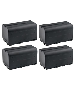 Kastar NP-F750 / NP-F770 Battery 4-Pack Replacement for Godox LEDP-260C Portable Dimmable LED Video Light, LED308W II 5600K LED Video Light, LED500W Daylight LED Video Light