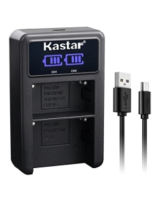 Kastar NP-F570 LED2 USB Battery Charger Compatible with NP-F330 NP-F550 NP-F570 NP-F730 NP-F750 NP-F770 NP-F950 NP-F960 NP-F970 Battery, DCR-TRV820 DCR-TRV9 DCR-TRV900 DCR-TV900 Camera