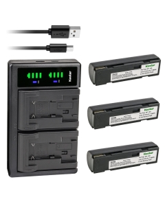 Kastar 3-Pack Battery and LTD2 USB Charger Compatible with Fujifilm DS260, DS-260HD, DX-9, Finepix MX-500, MX500, Finepix MX-600, MX600, Finepix MX-600 Zoom, MX600 Zoom, Finepix MX-600X, MX600X Camera