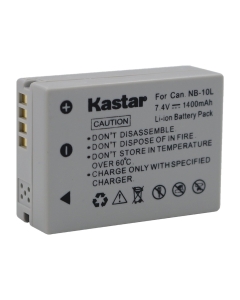 Kastar Battery for NB-10L, NB10L and PowerShot SX40 HS SX40HS, SX50 HS SX50HS, G1 X G1X, Powershot G15, PowerShot G16 Digital Cameras