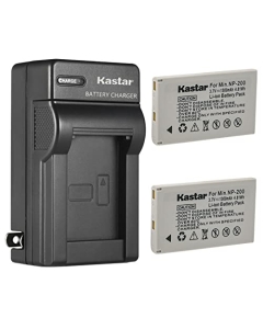 Kastar 2-Pack Battery and AC Wall Charger Replacement for Konica Minolta NP-200 Battery, DiMAGE X, Xg, Xi, Xt, Xt Biz Digital Cameras