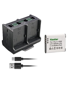 Kastar 1-Pack Battery and Quadruple Charger Compatible with Sony NP-SP70 SP70 SP70A SP70B 4-261-368-01, Bloggie MHS-FS2, MHS-FS2K, MHS-FS2/V, MHS-FS3, MHS-TS10, Bloggie MHS-TS20K, MHS-TS20/S, MHS-TS22