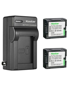 Kastar 2-Pack Battery and AC Wall Charger Replacement for Panasonic CGA-DU06, CGR-DU06, CGA-DU07, CGR-DU07, CGA-DU12, CGR-DU12, CGA-DU14, CGR-DU14, CGA-DU21, CGR-DU21 Battery