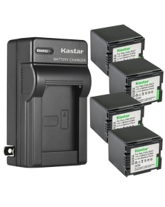 Kastar 4-Pack DZ-BP14 Battery and AC Wall Charger Replacement for Hitachi DZ-BP7, DZ-BP7S, DZ-BP14, BP14R, DZ-BP14S, DZ-BP21S, DZ-BP21SJ Battery