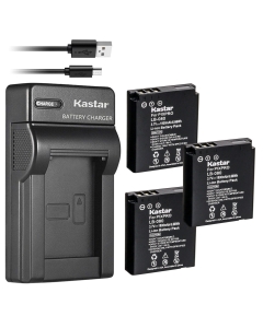 Kastar 3-Pack Battery + Slim USB Charger for Kodak LB-080 NCA-K/102 Spare Battery, Kodak PIXPRO SP1, SP1 HD, SP1-YL3, PlaySport Zx5, PIXPRO SP360, PIXPRO SP360 4K, PIXPRO ORBIT360 4K Camera