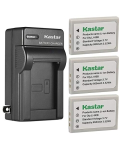 Kastar 3-Pack Battery and AC Wall Charger Replacement for Sealife DS7210, Nytech DS-8210 DS8210, Nytech DS-8310, DS8310, Nytech DM-6331, DM6331, Nytech MH29637, MH-29637, Minox DC