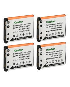 Kastar FNP-45 Battery 4-Pack Replacement for Fujifilm FinePix Z30 FinePix Z31 FinePix Z33WP FinePix Z35 FinePix Z37 FinePix Z70 FinePix Z71 FinePix Z80 FinePix Z81 FinePix Z90 FinePix Z91 Camera