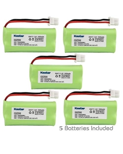 Kastar 5-Pack AAAX2 2.4V 1000mAh 5264 Ni-MH Rechargeable Battery for BT-166342 BT-266342 BT-283342 AT&T EL51100 EL51200 EL51250 EL52200 EL52210 EL52250 EL52300 EL52350 EL52400 EL52450 EL52500 EL52510