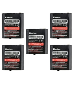 Kastar 5-Pack 3.6V 53615 Battery Compatible with Motorola Walkie Talkies TalkAbout T6500R, TalkAbout T8500, TalkAbout T9500, Talkabout 53615 KEBT-071A KEBT-071-B KEBT-071-C KEBT-071-D