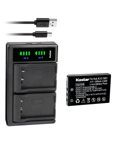 Kastar 1x DB-L50 Battery and LTD2 USB Charger Replacement for Waco 1UF102350P-WCM-03, 1UF102350P-WCM-04, ACK-40203, ACK-40203-BX, CP-GWL04, XLA-C330, Intuos4 Wireless, PTK-540WL, PTK-540WL-EN