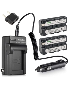 Kastar Charger + 2 Battery Compatible with Sony InfoLithium L NP-F570 NP-F550 NPF330 DCR-TRV320 DCR-TRV510 DCR-TRV520 DCR-TRV525 DCR-TRV720 DCR-TRV820 DCR-TV900 PLM-100 NEX-EA50M NEX-FS100 NEX-FS700R