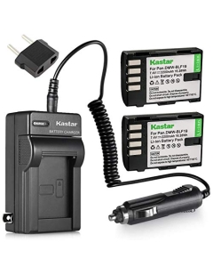 Kastar Battery (2-Pack) and Charger Replacement for Panasonic DMW-BLF19 DMW-BLF19E and Panasonic Lumix DMC-GH3 DMC-GH3A DMC-GH3AGK DMC-GH3GK DMC-GH3H DMC-GH3HGK DMC-GH3KBODY DMC-GH4 DMC-GH4H DMC-GH4A DC-GH5 DC-G9