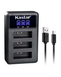 Kastar NB-13L LCD Triple USB Battery Charger Compatible with Canon PowerShot SX620 HS, PowerShot SX720 HS, PowerShot SX730 HS, PowerShot SX740 HS, G1 X Mark III Camera
