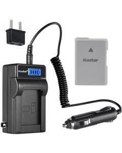 Kastar 1-Pack EN-EL14a Battery and LCD AC Charger Compatible with Nikon DF BG-2P 905-19045-00000-01, D3100/D3200/D3300, BG-2T 905-19034-00000-01, D5500/D5600, BG-2TIR 905-19035-00000-01 Battery Grip