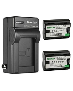 Kastar 2-Pack NP-W235 Battery and AC Wall Charger Replacement for Fujifilm NP-W235 NPW235 Battery, Fujifilm BC-W235 BCW235 Battery Charger, Fujifilm GFX 100S GFX100S Medium Format Mirrorless Camera
