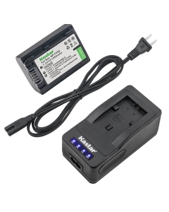 Kastar LED Super Fast Charger & Camcorder Battery x1 for Sony NP-FV50 and Sony HDR-PJ820E HDR-TD10 HDR-TD20 HDR-TD30 HDR-XR150 HDR-XR155 HDR-XR160 HDR-XR260 HDR-XR350 HDR-XR350VE HDR-XR550