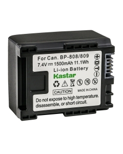 Kastar 1-Pack BP-809 Battery 7.4V 1500mAh Replacement for Canon BP-809 BP809 BP-809/B BP-809/S, BP-819 BP819, BP-827 BP827 Battery, Canon CG-800 Charger