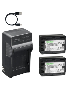 Kastar 2-Pack Battery and AC & USB-C Charger, Compatible with Panasonic VW-VBK180 VW-VBL090 VW-VBL180 HC-V10 HC-V100 HC-V500 HC-V700 HDC-SD40 SD60 SD90 HDC-TM40 TM80 TM90 SDR-H100 SDR-S50 SDR-T50