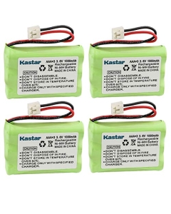 Kastar 4-Pack AAA 3.6V EH 1000mAh Ni-MH Battery for Motorola MD-4260/7101/7151/7161/7251//261/761/781/791/7101/7151/7161 SD4501/4502/4550/4551/4561/4581/D4591 SD7500/7501/7502/7561/7581 etc.