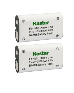 Kastar 2-Pack XBOX1 Ni-MH Battery 2500mAh Replacement for Microsoft Xbox One, Xbox One S, Xbox One X, Xbox One Elite Wireless Controller