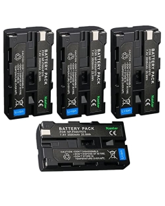 Kastar NP-F580 Battery 7.4V 3500mAh Replacement for Blackmagic Design NP-F570 Battery, Blackmagic Design Pocket Cinema Camera 6K Pro, Blackmagic Design Pocket Cinema Camera 6K G2 (4-Pack)