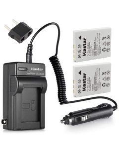 Kastar 2 Pack Battery and Charger with Car Adapter for Nikon EN-EL8 and Nikon Coolpix P1 P2 Coolpix S1 S2 S3 S5 S6 S7 S7c S8 S9 Coolpix S50 S50c Coolpix S51 S51c S52 S52c Cool-Station MV-11 MV-12