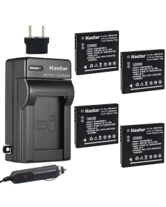Kastar 4X Battery + Charger for DMW-BCK7 & Lumix DMC-FH2 FH4 FH5 FH6 FH25 FH27 FP5 FH7 FS16 FS18 FS22 FS28 FS35 FS37 FS40 FS45 FT20 FT25 FX77 FX78 FX80 FX90 S1 S2 S3 S5 SZ1 SZ5 SZ7 TS20 SZ25