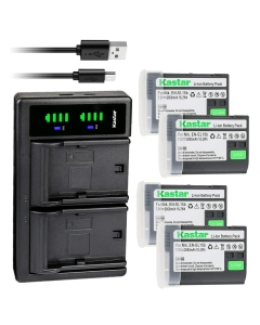 Kastar 4-Pack EN-EL15e Battery and LTD2 USB Charger Replacement for Nikon EN-EL15, EN-EL15a, EN-EL15b, EN-EL15e Battery, Nikon Z 5, Z5, Z 6, Z6, Z 7, Z7, Z 7 Q3, Z7Q3 Cameras