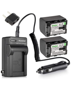 Kastar BNVG121 Battery 2X + Charger for JVC BN-VG121 BN-VG121U BN-VG121US BN-VG114 BN-VG114U BN-VG114US BN-VG107 BN-VG107U BN-VG107US JVC GZ-E10 GZ-E100 GZ-E15 GZ-E200 GZ-E205 GZ-E208 GZ-E220 GZ-E225