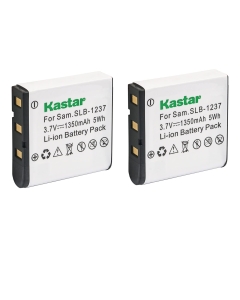 Kastar SLB1237 Battery (2-Pack) for Samsung SLB-1237 Epson EU-94 Sigma BP-31 Battery and Digimax L55 L55W L85, Epson L500V, Sigma DP1 DP2 DP1s DP2s DP1x DP2x Cameras