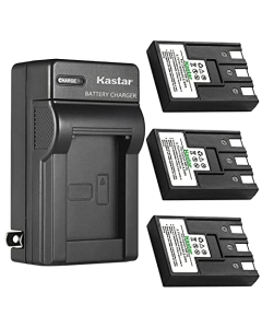 Kastar 3-Pack Battery and AC Wall Charger Replacement for Canon PowerShot 20, Digital IXUS 700, Digital IXUS 750, Digital IXUS i, Digital IXUS i5, Digital IXUS II, Digital IXUS IIs, Digital IXUS i7