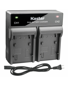 Kastar Battery Rapid Dual Charger for NP-F990 PRO NP-F960 CCD-TR414 CCD-TR415 CCD-TR416 CCD-TR425 CCD-TR427 CCD-TR500 CCD-TR511 CCD-TR512 CCD-TR515 CCD-TR516 CCD-TR517 CCD-TR555 TR57 CCD-TR67