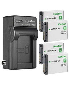 Kastar 4-Pack Battery & AC Wall Charger Replacement for Sony Cyber-Shot DSC-P200/R, P200/S, T30, T30/B, T30S, T50 Cameras - 4.2V DC, 600mA Output