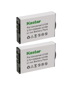 Kastar 2-Pack U120 Battery Replacement for URC BATT-TRC1080 URC BTBL73386 Battery, Universal Remote Control URC TRC-1080 URC TRC-820 URC MX-1400 URC MXHP-R500 URC MXHP-R700 URC HS-R100 URC RM-2