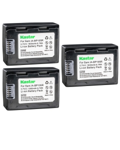 Kastar Battery (3-Pack) for Samsung IA-BP105R and Samsung HMX-F80 HMX-F90 HMX-F800 HMX-F900 SMX-F50 SMX-F53 SMX-F54 SMX-F500 SMX-F501 SMX-F530 SMX-F70 SMX-F700 HMX-H300 H303 H304 H305 HMX-H320