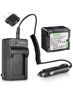 Kastar Battery and Charger Replacement for Panasonic VDR-D230 VDR-D250 VDR-D300 VDR-D310 VDR-M30 VDR-M50 VDR-M53 VDR-M70 VDR-M95 VDR-M250 Camcorder and CGA-DU06 CGA-DU07 CGA-DU14 CGA-DU21 Battery