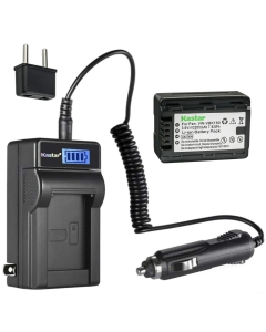 Kastar 1-Pack VW-VBK180 Battery and LCD AC Charger Compatible with Panasonic SDR-T71, SDR-T71K, SDR-T76, SDR-T76K, SDR-T95, HC-V10, HC-V10EB-K, HC-V10EB-R, HC-V10EG-K, HC-V10EG-R, HC-V10GK, HC-V10K