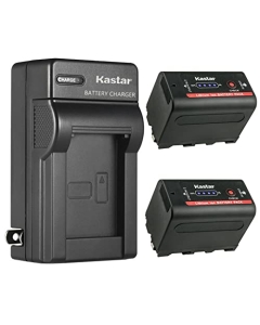 Kastar NP-F780EXP Battery 2-Pack and AC Wall Charger Replacement for CCD-TRV49 CCD-TRV51 CCD-TRV510 CCD-TRV517 CCD-TRV54 CCD-TRV55 CCD-TRV56 CCD-TRV57 CCD-TRV58 CCD-TRV59 CCD-TRV615 Camera