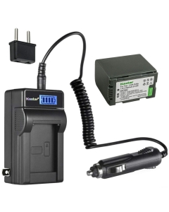 Kastar 1-Pack CGR-D28 Battery and LCD AC Charger Compatible with Panasonic PV-BP8, PV-D401, PV-VM202, DZ-MX5000, VDR-M10, VDR-M20, AJ-PCS060G(Portable Hard Disk), AG-3DA1, AG-3DA1E, AG-3DA1P