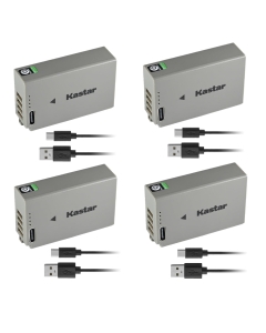 Kastar 4-Pack EN-EL20D Type-C Rechargeable Battery Replacement for Nikon EN-EL20 EN-EL20a, Coolpix P950, Coolpix P1000, Coolpix P1100, Coolpix A, 1 AW1, 1 J1, 1 J2, 1 J3, 1 S1, 1 V3, DL24-500