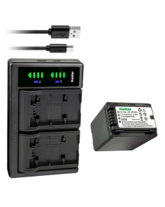 Kastar 1-Pack VW-VBT380 Battery and LTD2 USB Charger Compatible with Panasonic VW-VBT380 VW-ACT380 VW-VBT190 VW-ACT190 Battery, Panasonic VW-PWPK VW-BC10 VW-BC10-K VW-BC10PP Charger