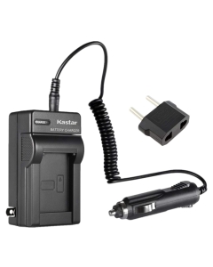 Kastar Battery Charger With US Flip, EU Plug and Car Adapter for JVC BN-VG107 BN-VG107U BN-VG107US BN-VG108 BN-VG114 BN-VG114U BN-VG114US BN-VG114USM BN-VG121 BN-VG121EU BN-VG121U BN-VG138 BN-VG138US