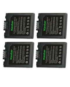 Kastar 4-Pack CGA-S001 Battery Replacement for Panasonic DMC-F1, DMC-F1B, DMC-F1K, DMC-F1S, DMC-F1PP, DMC-F1E-S, DMC-FX1, DMC-FX1BS, DMC-FX1EG, DMC-FX1EG-A, DMC-FX1EG-R, DMC-FX1EG-S Camera