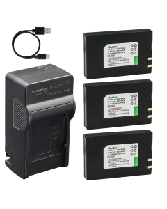 Kastar 3-Pack Battery and AC & USB-C Charger, Compatible with Samsung IA-BP80W BP80WA VP-D381 D382 D383 D384 D385 D391 D392 D395 VP-DX100 DX102 DX105 DX200 DX205 DX210 SC-D381 SC-D385 SC-DX100 DX200